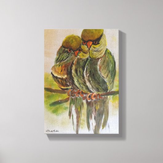 Frida Kahlo Painted Birds Canvas Afdruk (Voorkant)