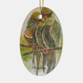 Frida Kahlo Painted Birds Keramisch Ornament (Links)