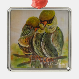 Frida Kahlo Painted Birds Metalen Ornament