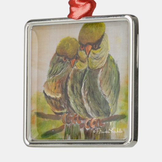Frida Kahlo Painted Birds Metalen Ornament (Links)
