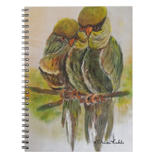 Frida Kahlo Painted Birds Notitieboek (Voorkant)