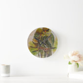 Frida Kahlo Painted Birds Ronde Klok (Huis)