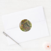 Frida Kahlo Painted Birds Ronde Sticker (Envelop)