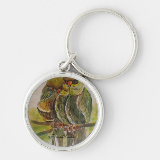 Frida Kahlo Painted Birds Sleutelhanger (Voorkant)