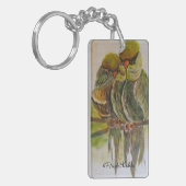 Frida Kahlo Painted Birds Sleutelhanger (Voorkant Links)