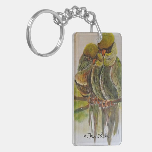Frida Kahlo Painted Birds Sleutelhanger (Voorkant Links)