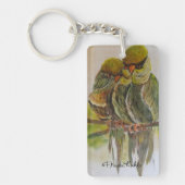 Frida Kahlo Painted Birds Sleutelhanger (Voorkant)