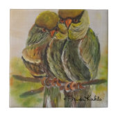 Frida Kahlo Painted Birds Tegeltje (Voorkant)