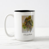 Frida Kahlo Painted Birds Tweekleurige Koffiemok (Links)