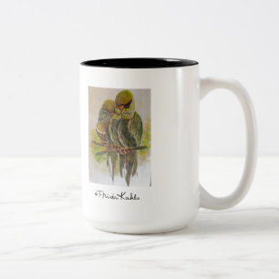 Frida Kahlo Painted Birds Tweekleurige Koffiemok