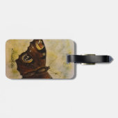 Frida Kahlo Painted Butterfly Bagagelabel (Achterkant horizontaal)