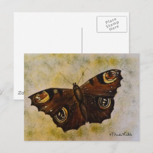 Frida Kahlo Painted Butterfly Briefkaart (Voorkant / Achterkant)