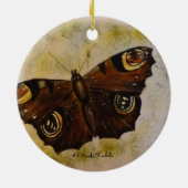 Frida Kahlo Painted Butterfly Keramisch Ornament (Achterkant)