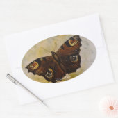 Frida Kahlo Painted Butterfly Ovale Sticker (Envelop)