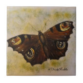 Frida Kahlo Painted Butterfly Tegeltje (Voorkant)