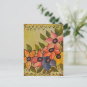 Frida Kahlo Painted Flores Briefkaart (Staand voorkant)