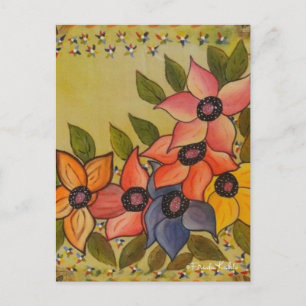 Frida Kahlo Painted Flores Briefkaart