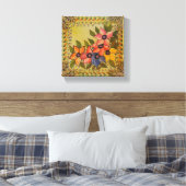 Frida Kahlo Painted Flores Canvas Afdruk (Insitu (Slaapkamer))
