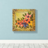 Frida Kahlo Painted Flores Canvas Afdruk (Insitu (Houten vloer))