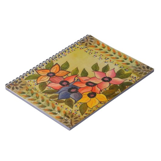 Frida Kahlo Painted Flores Notitieboek (Linkerzijde)