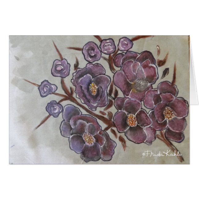 Frida Kahlo Painted Flowers (Voorkant Horizontaal)