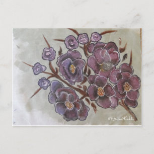 Frida Kahlo Painted Flowers Briefkaart