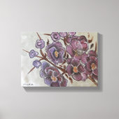 Frida Kahlo Painted Flowers Canvas Afdruk (Voorkant)