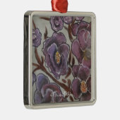 Frida Kahlo Painted Flowers Metalen Ornament (Rechts)