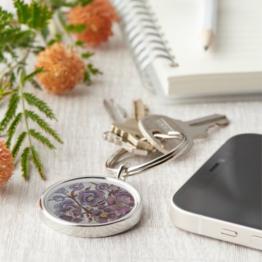 Frida Kahlo Painted Flowers Sleutelhanger (Zijkant)