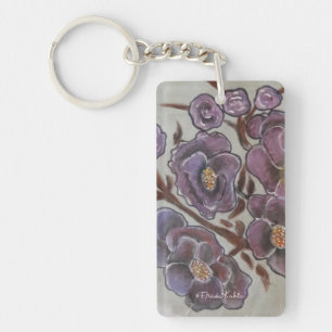 Frida Kahlo Painted Flowers Sleutelhanger
