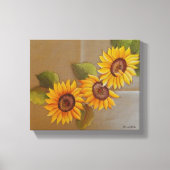 Frida Kahlo Painted Sunflower Canvas Afdruk (Voorkant)