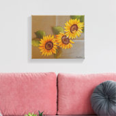 Frida Kahlo Painted Sunflower Canvas Afdruk (Insitu (Woonkamer))