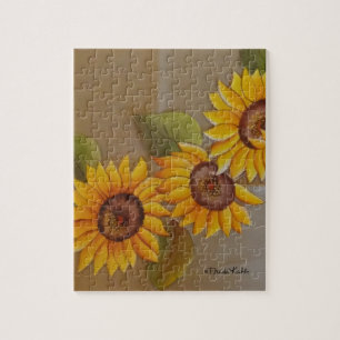 Frida Kahlo Painted Sunflower Legpuzzel