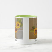 Frida Kahlo Painted Sunflower Mok (Midden)