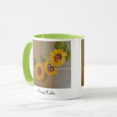 Frida Kahlo Painted Sunflower Mok (Voorkant links)