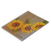 Frida Kahlo Painted Sunflower Notitieboek (Linkerzijde)