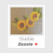Frida Kahlo Painted Sunflower Sticker (Vel)