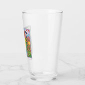Frida Kahlo Parrot Graphic Glas (Links)