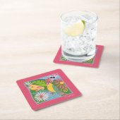 Frida Kahlo Parrot Graphic Kartonnen Onderzetters (Insitu)