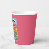 Frida Kahlo Parrot Graphic Papieren Bekers (Links)