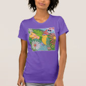 Frida Kahlo Parrot Graphic T-shirt (Voorkant)