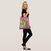 Frida Kahlo Parrot Graphic Tote Bag (Op model)
