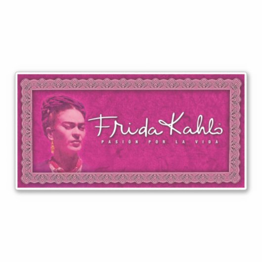 Frida Kahlo Pasion Por La Vida Sticker (Voorkant)