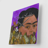 Frida Kahlo Pasion Por La Vida Vierkante Klok (Hoek)