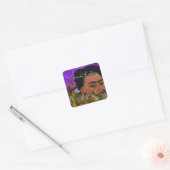 Frida Kahlo Pasion Por La Vida Vierkante Sticker (Envelop)
