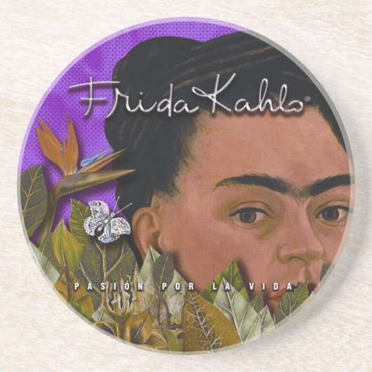 Frida Kahlo Pasion Por La Vida Zandsteen Onderzetter (Voorkant)