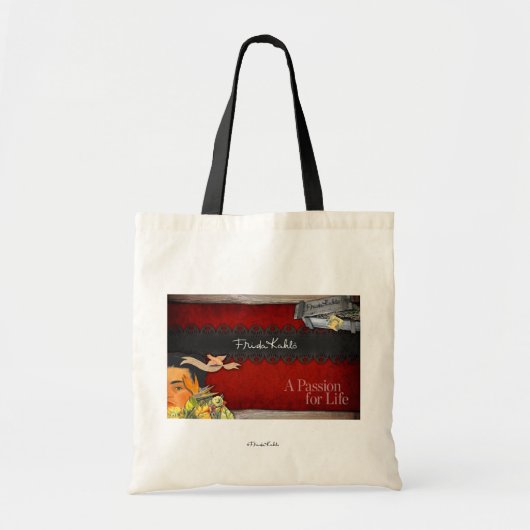 Frida Kahlo - Passion for Life Tote Bag (Voorkant)