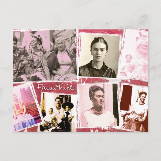 Frida Kahlo Photo Montage Briefkaart (Voorkant)