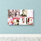 Frida Kahlo Photo Montage Canvas Afdruk (Insitu (Houten vloer))
