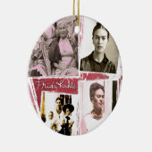 Frida Kahlo Photo Montage Keramisch Ornament (Rechts)